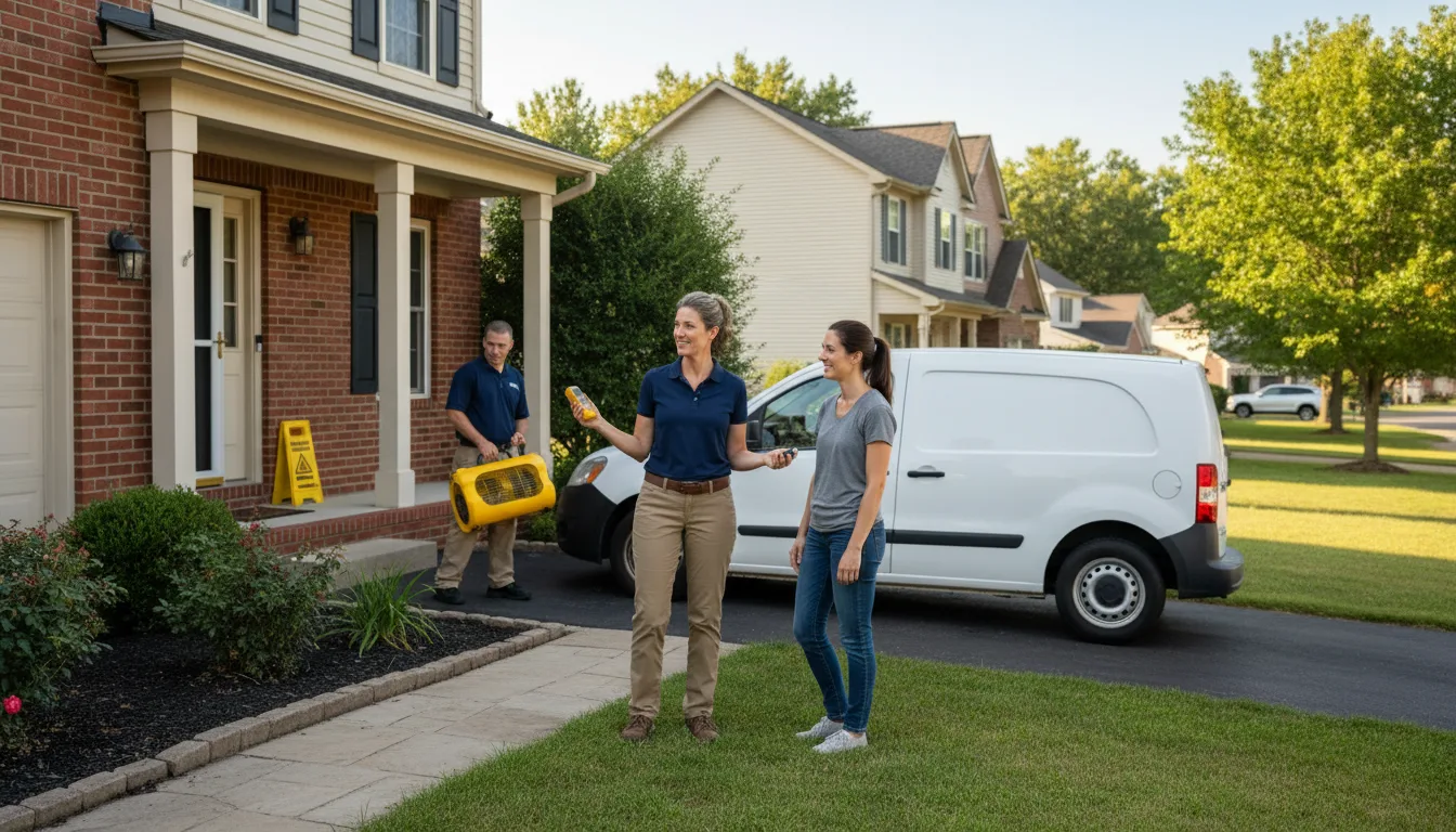 Water restoration image for Dehumidification And Cleanup Services in San Mateo, FL